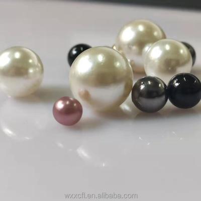 China Viable Price Cheap Different Size Round ABS Beads Loose No Hole For DIY And Bag Bead for sale