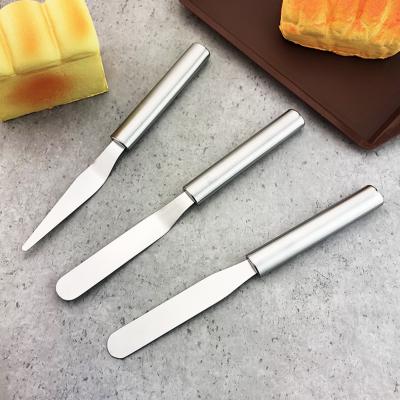 China High Quality Viable Stainless Steel Spatula Cake Cream Scraper Decorating Tool Kit Pastry Tool Baking Accessories for sale