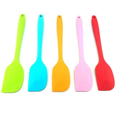 China Pure Viable Color Silicone Spatula Heavy Duty Rubber Non-Stick Scraper for Baking and Pastry Butter for sale