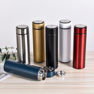 China Durable Stainless Steel Keep Heat Tea Water Bottle Long Time Bottle Double Wall Thermo Hot Metal Colorful Design New for sale