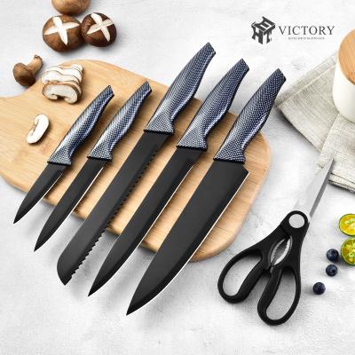 China 2021 Viable Kitchen Knives Knife 7 Inch Sharp Cleaver Chef Slicing Knife Serving Tool With Scissors for sale