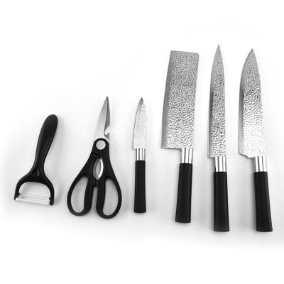 China Sharp and durable 6-in-1 kitchen knife durable for chefs and household scissors and peelers for sale