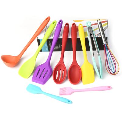 China 10pcs Cookware Set Food Grade Silicone Sustainable Kitchen Ware Safe And Non-Toxic Heat Resistant for sale