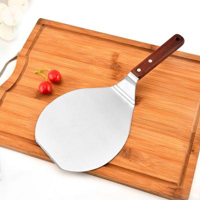 China 2020 New Stainless Steel Handle Round Cake Spatula Steak Spatula Pizza Spatula Sustainable Cooking Wooden Spatula Tools for sale