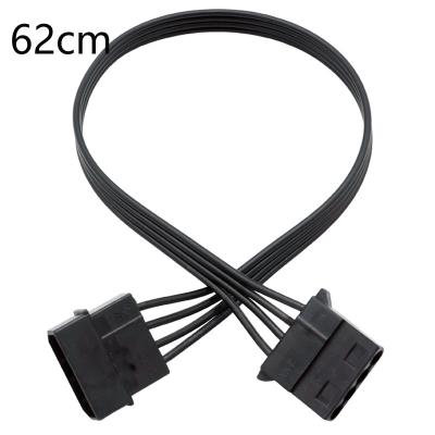 China 62cm ide4pin computer hard disk D port power cord tinned copper male and female ide extension power interface cable linear extension cable for sale