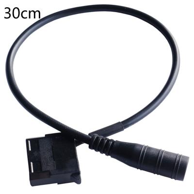 China PVC 30cm female computer fan dc5521 interface to pin ide4 interface fan power cord computer fan retrofit cable for sale