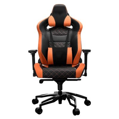 China Custom Cougar Leather Gaming Chair 2021 Massage 4D Armrest Gamer Racing Chair Adjustable (Height) for sale