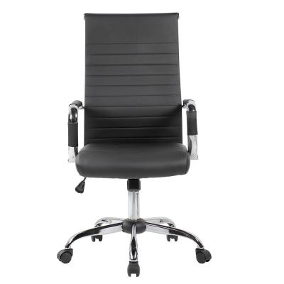 China Anji High Quality Best Price Ergonomic Manager Chair PU Executive Office Rotating Leather Ergonomic Chair for sale