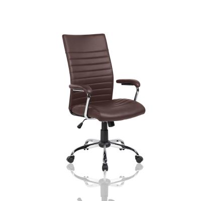 China Anji High Quality Brown Chair Executive Ergonomic Office Swivel Chair for sale