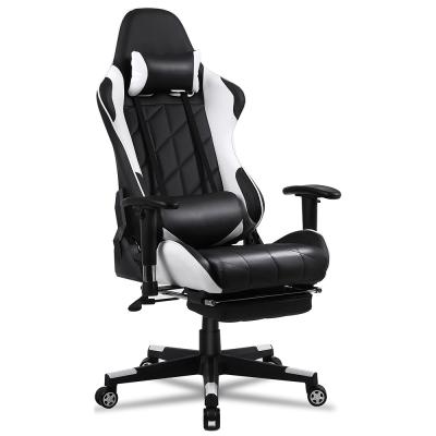 China Spinning Anji Customize Embroidery Logo Ergonomic Gaming Chair Leather PC Gaming Chair for sale