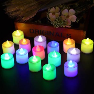 China Birthdays Hot Sale In Running Multi Color Halloween LED Flameless Candle Light for sale