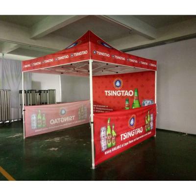 China Advertising 10*10 420D high quality custom nylon canopy tent gazebo for outdoor events trade show with logo for sale