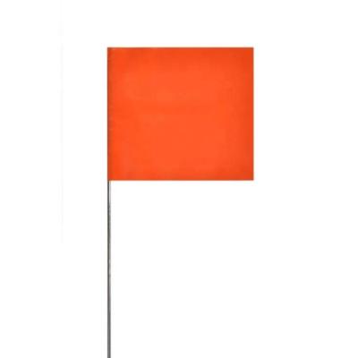 China Factory Direct Sale Outdoor Garden PVC Custom Logo and Size Farm Markering Flag Orange Flag Outdoor Advertising Display for sale