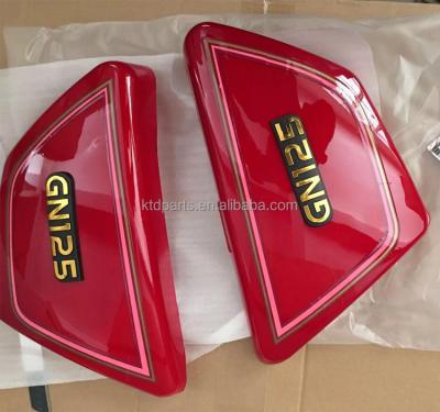 China ABS Plastic/Steel KTD Motorcycle Body Fairings Parts GN 125 GN125H Fuel Tank Plastic Side Cover for sale