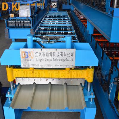 China 5.5Kw-Rollformmaschine für Dachplatten 1220mm-Dachblechmaschine zu verkaufen