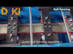 Gutter roll forming machine