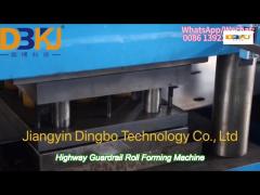 37kw highway guardrail roll forming machine 5 tons hydraulic decoiler