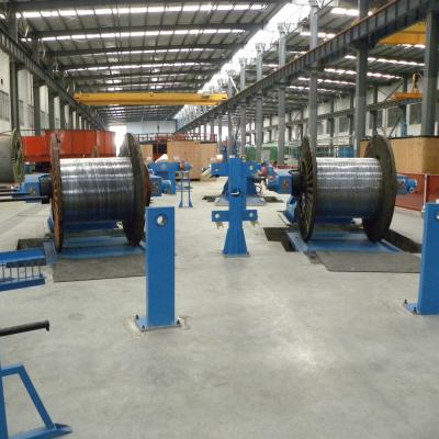 China Rotating pneumatic type power cable drum twister laying up machine for sale