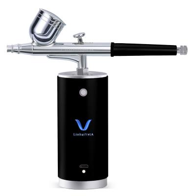 China LinhaivetA Handheld Cordless Mini Airbrush Kit Airbrush Compressor 7cc for sale