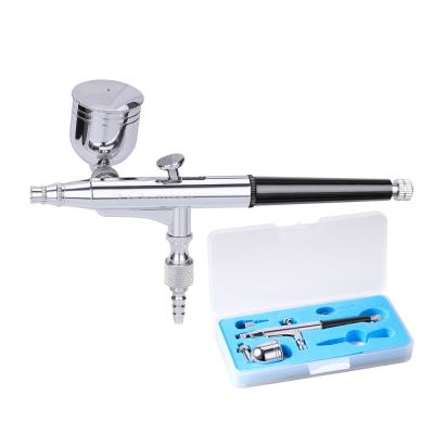 China LinhaivetA Double-action Mini Trigger Air-paint Control Nail Airbrush Spray Gun Kit Makeup Beauty System for sale