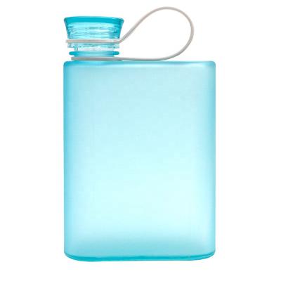 China 2019 Hot Sale A5 Notebook Paper Square Flat Plastic Water Bottle for sale