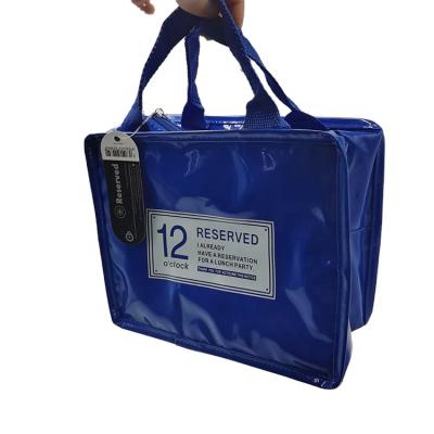 China Custom Printed Portable Large Insulated Tote Bag Thermal Lunch Cooler Bag for sale