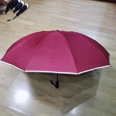 China Hot sale safe walk at night reversable reflective folding Inverted umbrella for sale