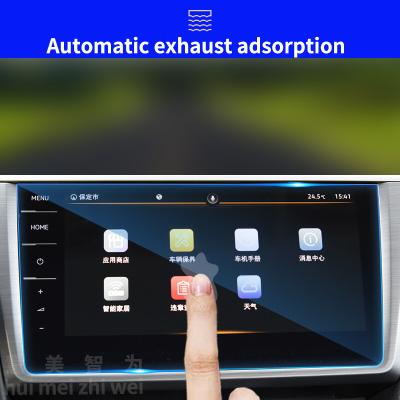 China Car navigation screen spoiled automotive steel navigation film hot sale screen protector navigation steel film for Volkswagen 2021 Lingdu for sale