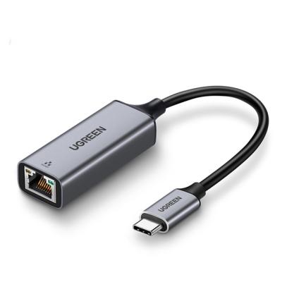 China Aluminum Alloy Ugreen USB 3.1 Type C to RJ45 1000M Ethernet Adapter for sale