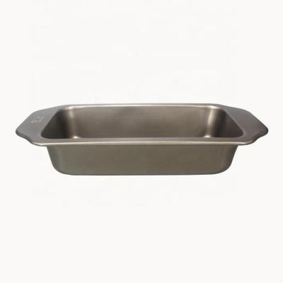 China Viable Non-Stick Cake Pan Loaf Pan Square For New High Quality Carbon Steel Cake Tools Metal Bakeware Baking Pans Gold for sale