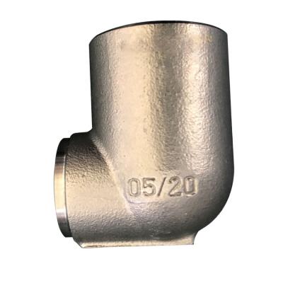 China Pipeline Custom 90 Degree Precision Casting Stainless Steel Elbow Parts With Zn Plated for sale