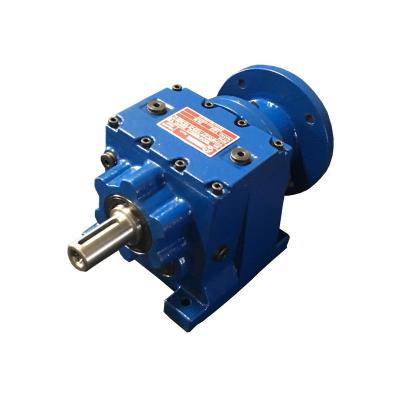 China Hotels R Energy Worm Motor Transport Gearbox Retarder Transmission Gear Box Integrated Solid Shaft Helical Reductor for sale