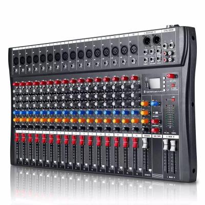 China Concert Mixer 8 Channel 12 Channel 16 Channel Power Audio Sound Mixer With MIC for sale