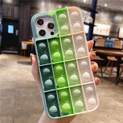 China New Big Anti-drop Noises Shaker Phone Case Rainbow The Pops Glow In The Dark For iphone 13 Pro Max Case for sale