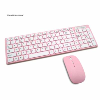 China For Home Office Amazon Hot Sale Desk Set Computer 2.4g Wireless Keyboard and Mouse Combo for sale