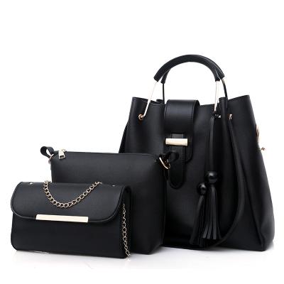 China Fashion Factory Wholesale Large Capacity Bags Luxury Ladies Purses 3pcs Set Handbags For Women for sale