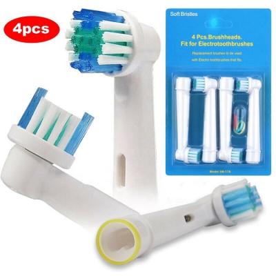 China Dupont Car Stiffeners 4 Pack Replacement Toothbrush Heads Replacement Brush Heads Compatible with Oral Care Electric Toothbrushes for sale