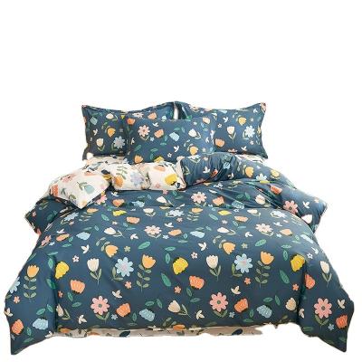 China Folded customized 100% cotton Double bedding set king size duvet cover set for hotel or home used Double Designers Bed Sets Duvet Cover for sale