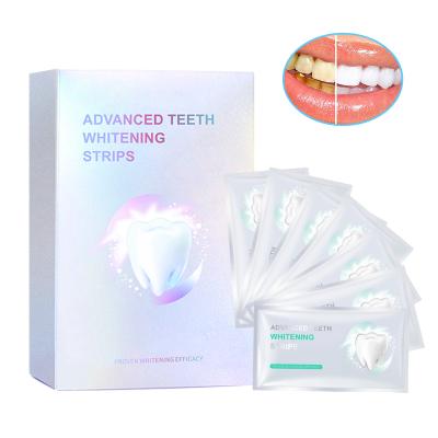 China For Home Use 14 Pcs 100% Effective Non Peroxide Activated Customize Logo PAP Teeth Whitening Strips Private Label for sale