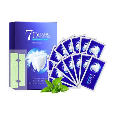 China For Home Use Hot Selling 14Pairs 7D White Dental Kit Oral Hygiene Care Bleach Teeth Whitening Strips for sale