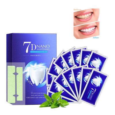 China For Home Use 7D Gel Teeth Whitening Strips White Tooth Dental kit Oral Hygiene Care Strip for false Teeth Veneers Dentist Whiten gel for sale