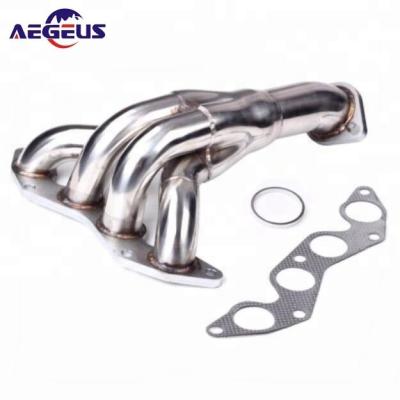 China Stainless Steel Header Wrapping Exhaust Manifold For 01-05 Honda Civic DX/LX 1.7L Stainless Steel Exhaust Pipe for sale