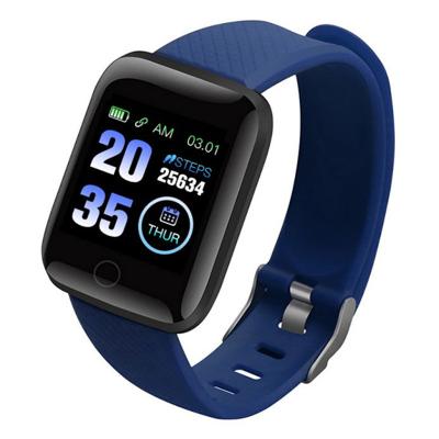 China Hot Selling Touch Screen Amazon Smartwatch 116 Plus Wrist Band Wristband Blood Pressure Sport Wristband Fitness Smartwatch for sale