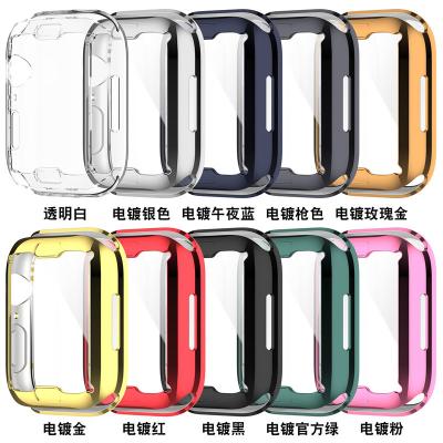 China Durable Waterproof Soft Protective Case For iWatch 7 45mm All Clear Covered Screen Protector 41mm For Apple Watch 7 Shell Accessories for sale