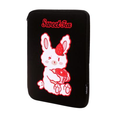 China Cute Nbear 11inch Fashion Cotton Korea Laptop Unique Black Sleeve Case Shockproof Laptop Bags For Women for sale