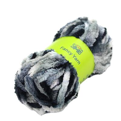 China Chunky Double Chenille Yarn China Wool Factory Fashionable Smb Best Selling 100% Polyester Yarn Chenille For Hand Knitting for sale