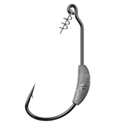 China High Quality Black Nickel Fishing Tackle Crank Outdoor Fishing Hook with Lead and Spring Pin Fishing Hook Set for sale