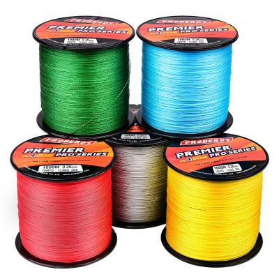 China 4 Strand Abrasion Resistance Multifilament Float Marker 500m PE Fishing Yarn Line for sale