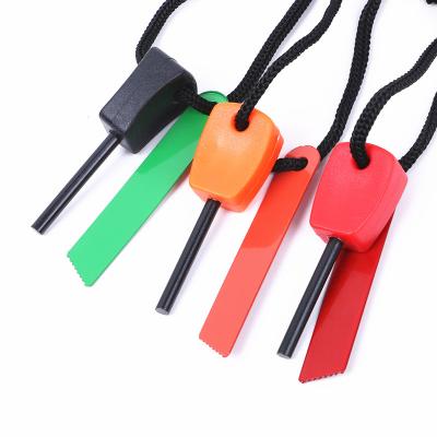 China Ultralight Sticker Flint Firesteel Fire Starter Mini Survival Waterproof Outdoor Camp Magnesium Sticker for Survival for sale