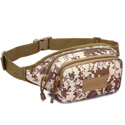 China Outdoor Tactical Military Camouflage Bag Survival 800D Travel Men Sling Chest Bag Waterproof With Earphone Hole for sale